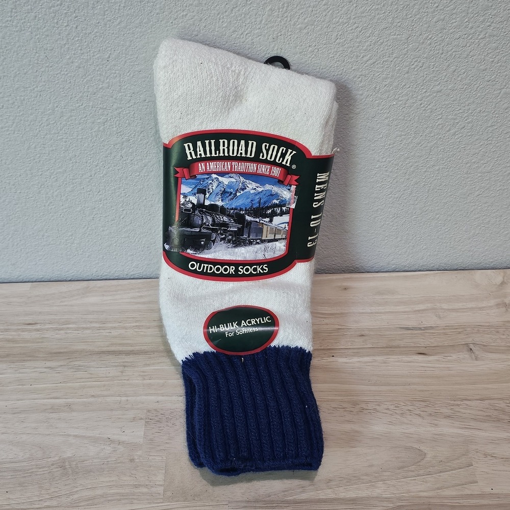 NEW Pair The Railroad BOOT Socks Size 10-13 USA Style 6013